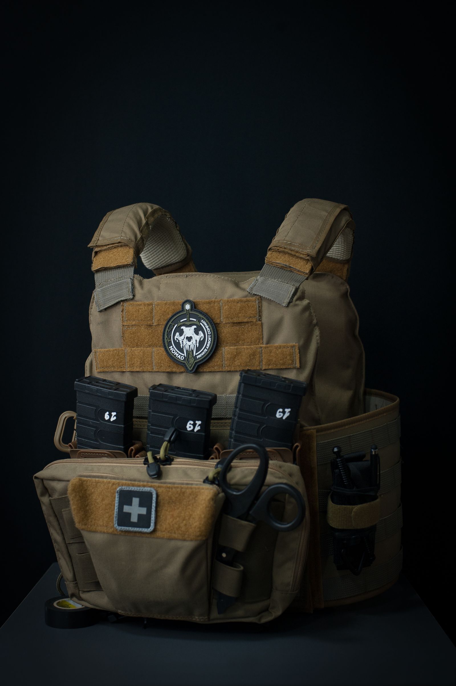Configuration chest rig et pouch